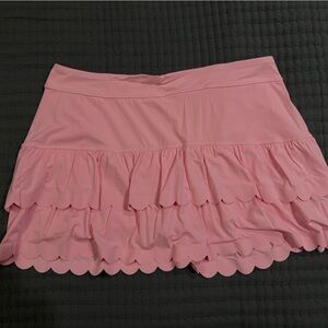Lily Pulitzer Luxletic Pink Scalloped Skirt XL